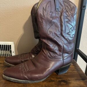 Dan Post Men's Western Boots - Rich Brown - rare size 15 D
